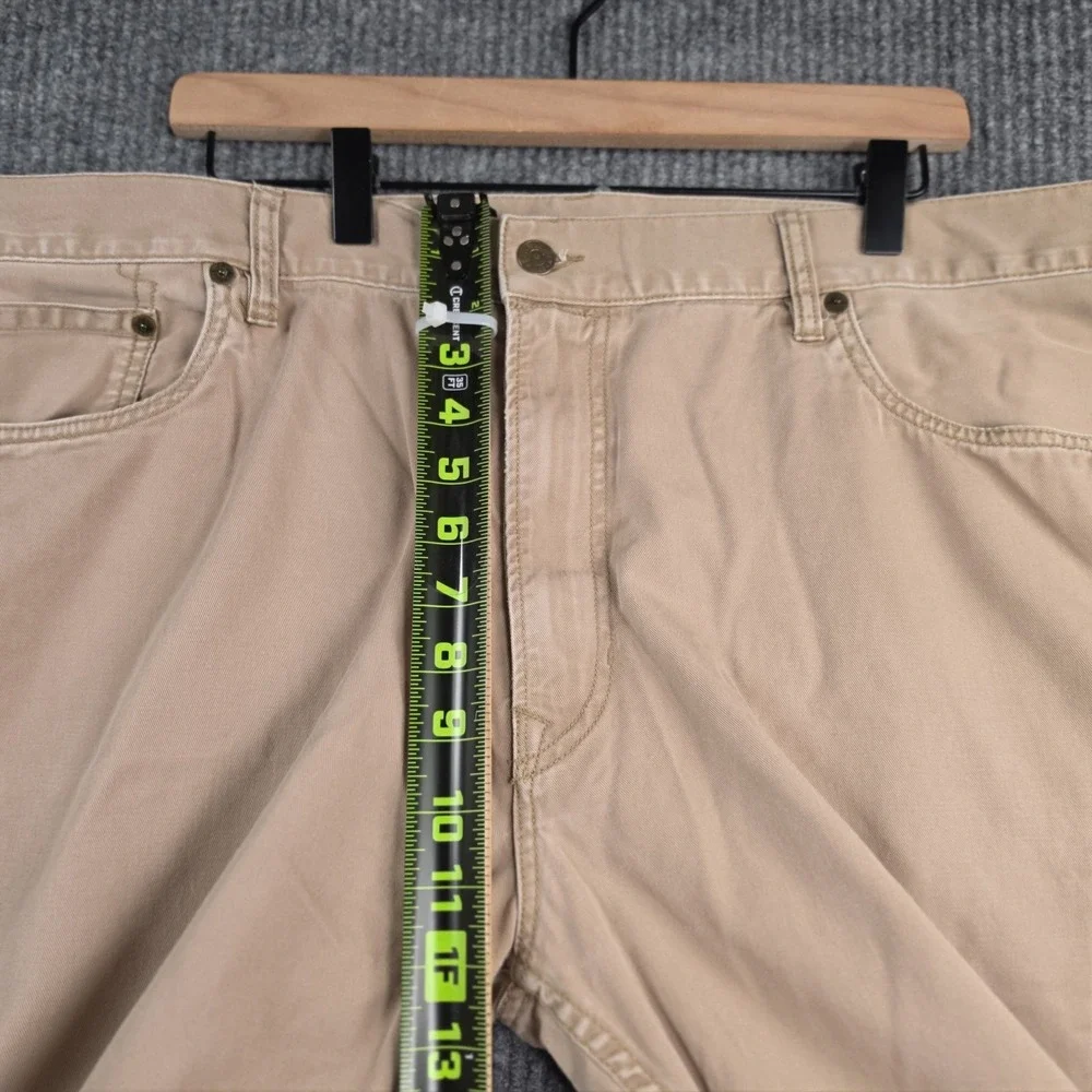 Polo Ralph Lauren Straight 650 Pants Mens 42x32 Khaki Tan Cotton Denim Style Y2K